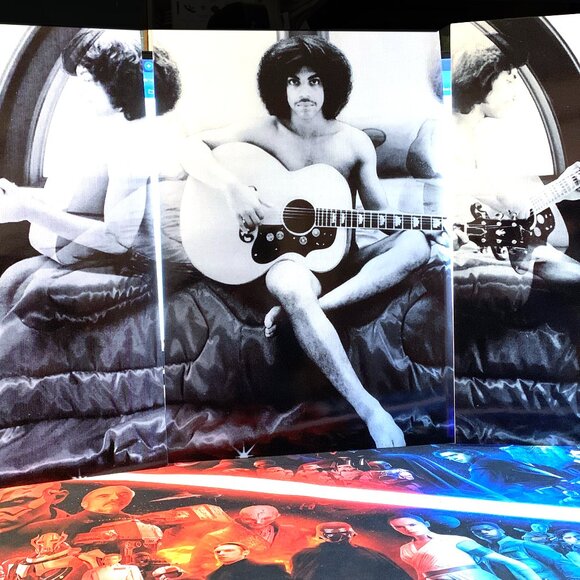 PRINCE TRIPTYCH MOUNTED ON FOAM CORE no thumb tack - Picture 1 of 8